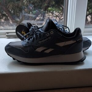 Reebok Coresuta Gray Classic Sneakers with Perforated Detailing